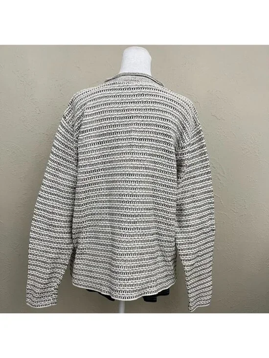 vintage 90s striped boho granola grunge sweater - Picture 5 of 8